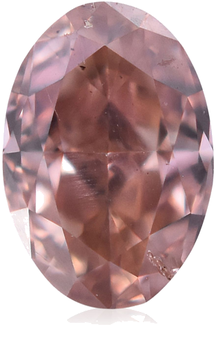 0.18 carat Fancy Orangey Pink-SI2 Natūralus Oval Deimantas (1)