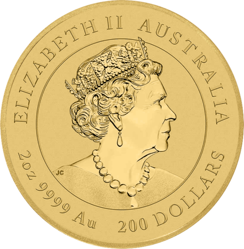 2 oz Kiškio metai 2023 (Lunar III) Australija auksinė moneta (2)