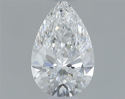 0.35 carat D-VVS2 Natūralus Pear Deimantas (1)