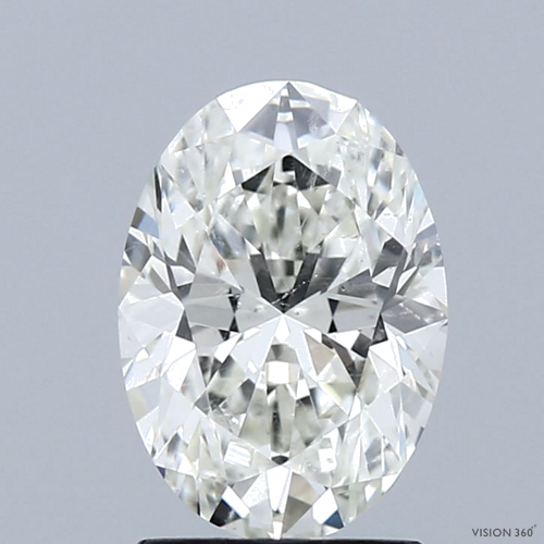 2.01 carat J-SI2 Natūralus Oval Deimantas (1)