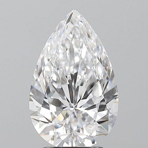 3.02 carat D-VS1 Natūralus Pear Deimantas (1)