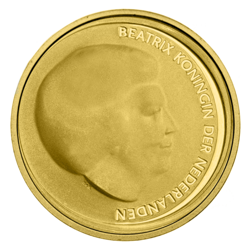 10 eurų Karališkosios vestuvės 2002 Nyderlandai auksinė moneta (2)