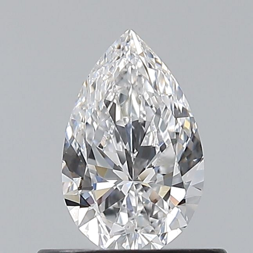 0.5 carat D-VVS2 Natūralus Pear Deimantas (1)
