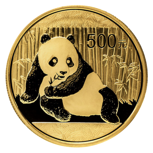 1 oz Panda 2015 Ķīnas 500 juaņu zelta monēta (1)
