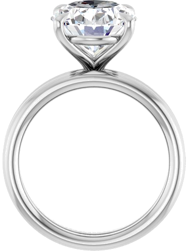 Sužadėtuvių Žiedas „Claw-Prong Solitaire“ 10k white gold Oval 12mm x 10mm (7)
