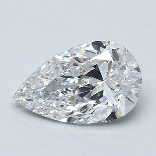 2.01 carat G-SI2 Natūralus Pear Deimantas (1)