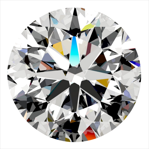 0.4 carat H-VVS2 Very Good cut Natūralus Round Deimantas (1)