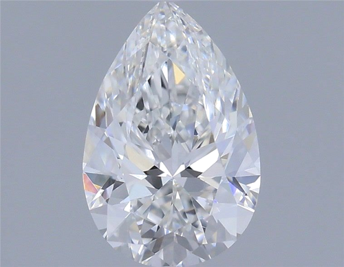 0.66 carat E-VVS2 Natūralus Pear Deimantas (1)