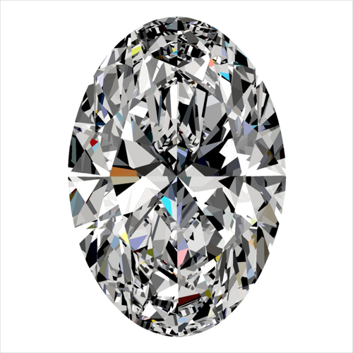 0.51 carat G-VS2 Natūralus Oval Deimantas (1)