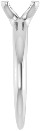 Sužadėtuvių Žiedas „Solitaire“ 14k white gold Round 8mm (4)