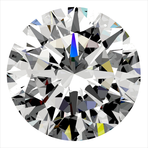0.3 carat D-VS1 Excellent cut Natūralus Round Deimantas (1)
