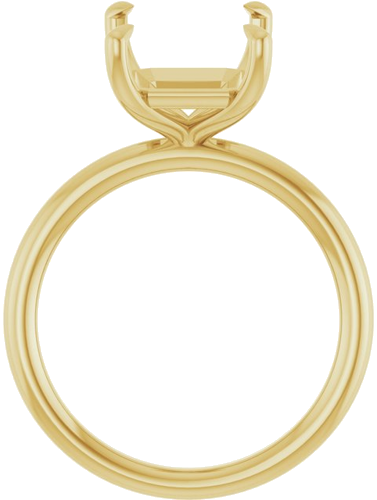Sužadėtuvių Žiedas „Claw-Prong Solitaire“ 14k yellow gold Emerald 11mm x 9mm (2)
