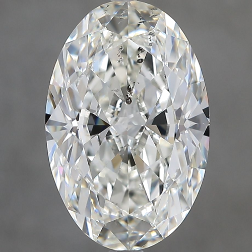 3.7 carat I-SI2 Natūralus Oval Deimantas (1)