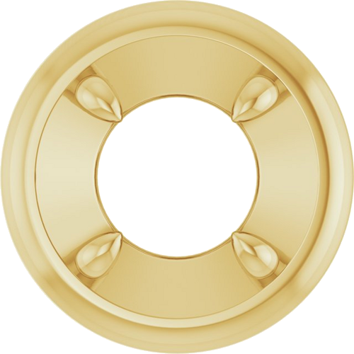 Pakabukas „Solitaire Slide“ 14k yellow gold Round 6mm (1)