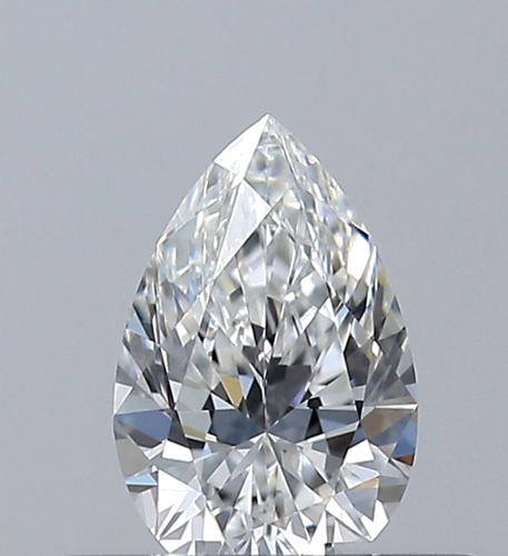 0.32 carat F-VVS1 Natūralus Pear Deimantas (1)