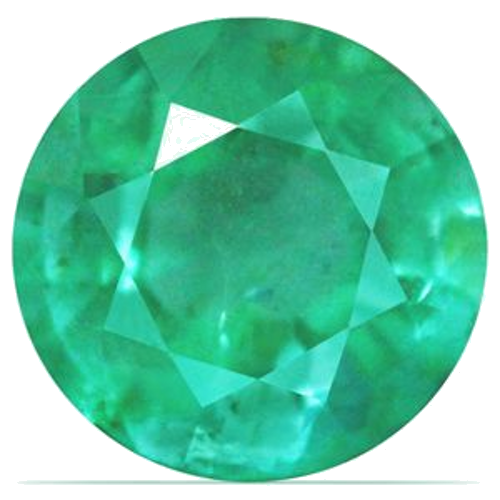 0.62 carat GREEN Round Smaragdas (1)