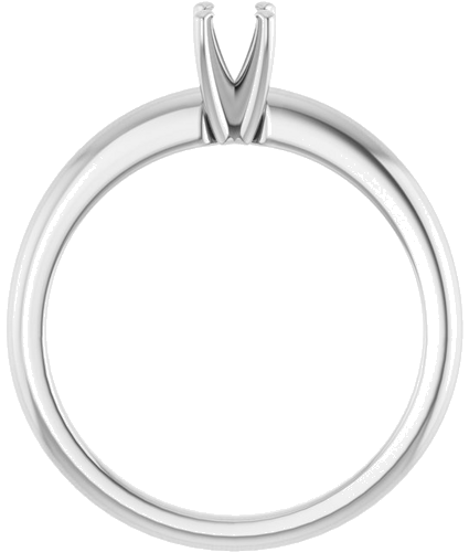 Sužadėtuvių Žiedas 14k white gold Round 3.8mm (2)