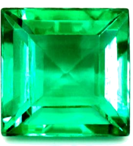 0.61 carat GREEN Square Smaragdas (1)