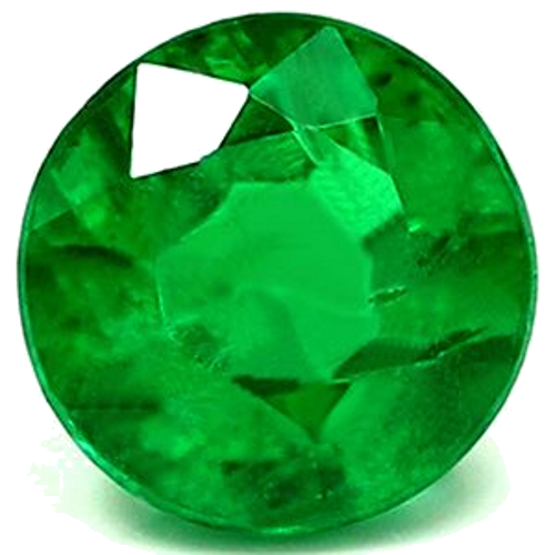 0.56 carat GREEN Round Smaragdas (1)