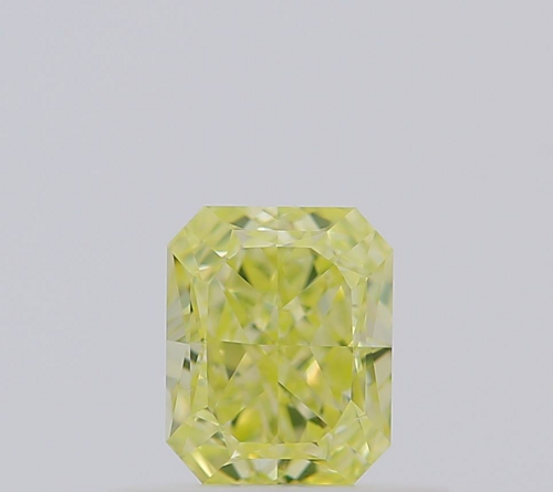 0.51 carat Fancy Greenish Yellow-VS2 Natūralus Radiant Deimantas (1)