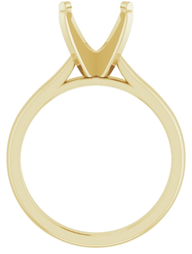 Sužadėtuvių Žiedas „Solitaire“ 14k yellow gold Round 9mm (2)
