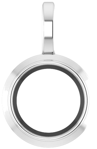 14K White 6.5 mm Round Bezel-Set Pendant Mounting (1)