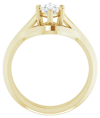 14K Yellow 10x5 mm Marquise Solitaire Engagement Ring Mounting (7)
