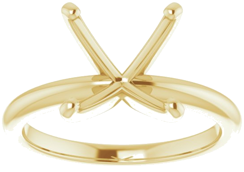 Sužadėtuvių Žiedas „Solitaire“ 585 Geltonojo Aukso Square 7.5mm (3)