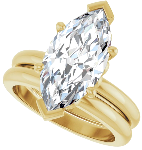 Sužadėtuvių Žiedas „Solitaire“ 14k yellow gold Marquise 16mm x 8mm (10)