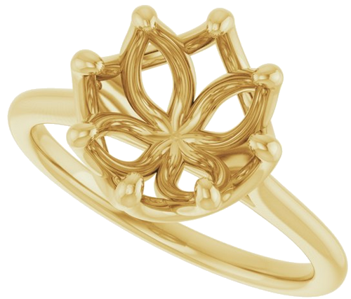 Sužadėtuvių Žiedas „Solitaire“ 14k yellow gold Round 9mm (5)