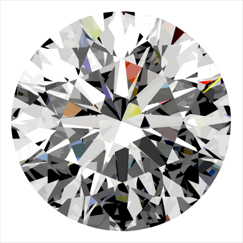 0.3 carat D-VS1 Excellent cut Natūralus Round Deimantas (1)