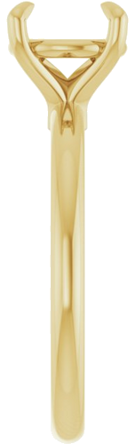 14K Yellow 8 mm Round Solitaire Engagement Ring Mounting (4)