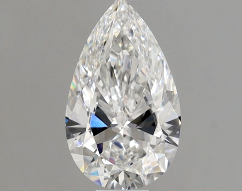 0.55 carat F-VVS1 Natūralus Pear Deimantas (1)