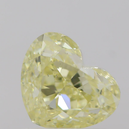 1.0 carat Fancy  Yellow-SI1 Natūralus Heart Deimantas (1)