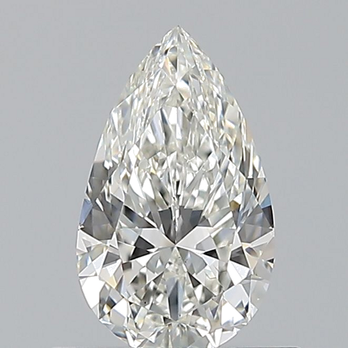 0.6 carat H-VS2 Natūralus Pear Deimantas (1)