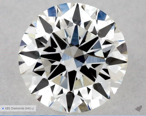 0.5 carat G-VVS2 Excellent cut Natūralus Round Deimantas (1)