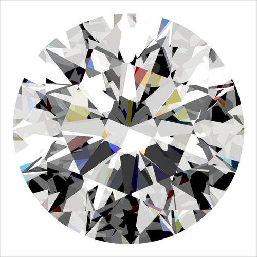 0.34 carat J-VVS1 Excellent cut Natūralus Round Deimantas (1)