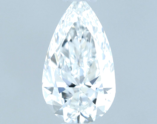 0.46 carat E-VVS1 Natūralus Pear Deimantas (1)