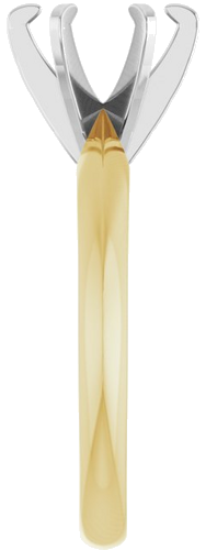 Sužadėtuvių Žiedas „Solitaire“ 585 Baltojo Ir Geltonojo Aukso Round 7.4mm (4)