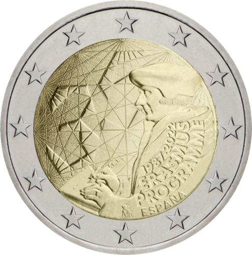 2022 Spain Erasmus 35th 2 euro coin (1)