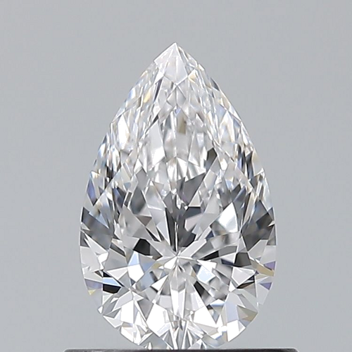 0.7 carat D-VVS2 Natūralus Pear Deimantas (1)