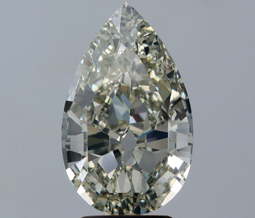 3.0 carat Fancy Yellow-VS1 Natūralus Pear Deimantas (1)