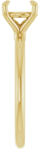 Sužadėtuvių Žiedas 585 Geltonojo Aukso Round 7mm (4)