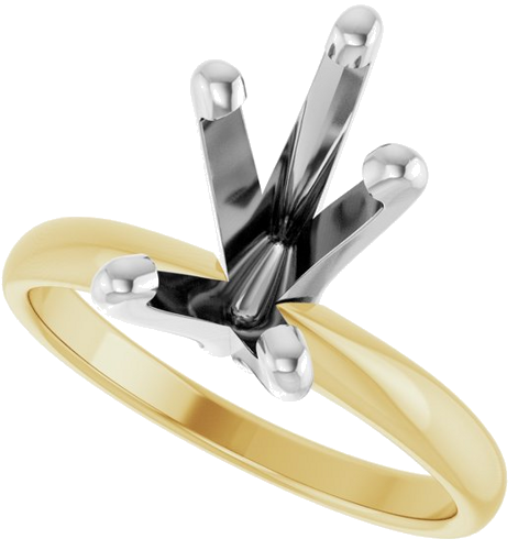 Sužadėtuvių Žiedas „Solitaire“ 14k yellow/white gold Pear 11.5mm x 7.5mm (5)