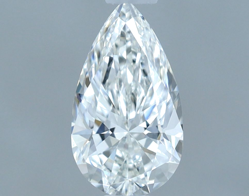 0.51 carat F-VVS1 Natūralus Pear Deimantas (1)
