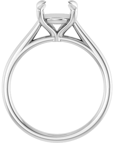 Platinum  8 mm Round Solitaire Engagement Ring Mounting (2)
