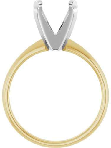 Sužadėtuvių Žiedas „Solitaire“ 14k yellow/white gold Round 9mm (2)