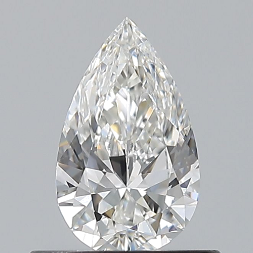 0.5 carat F-VVS2 Natūralus Pear Deimantas (1)