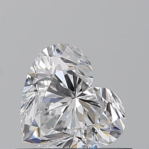 0.6 carat D-VVS2 Natūralus Heart Deimantas (1)