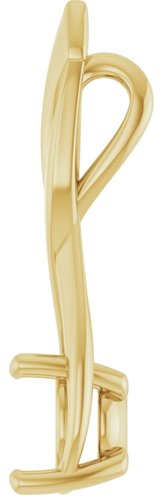 Pakabukas „Infinity-Inspired Solitaire“ 14k yellow gold Round 7mm (3)